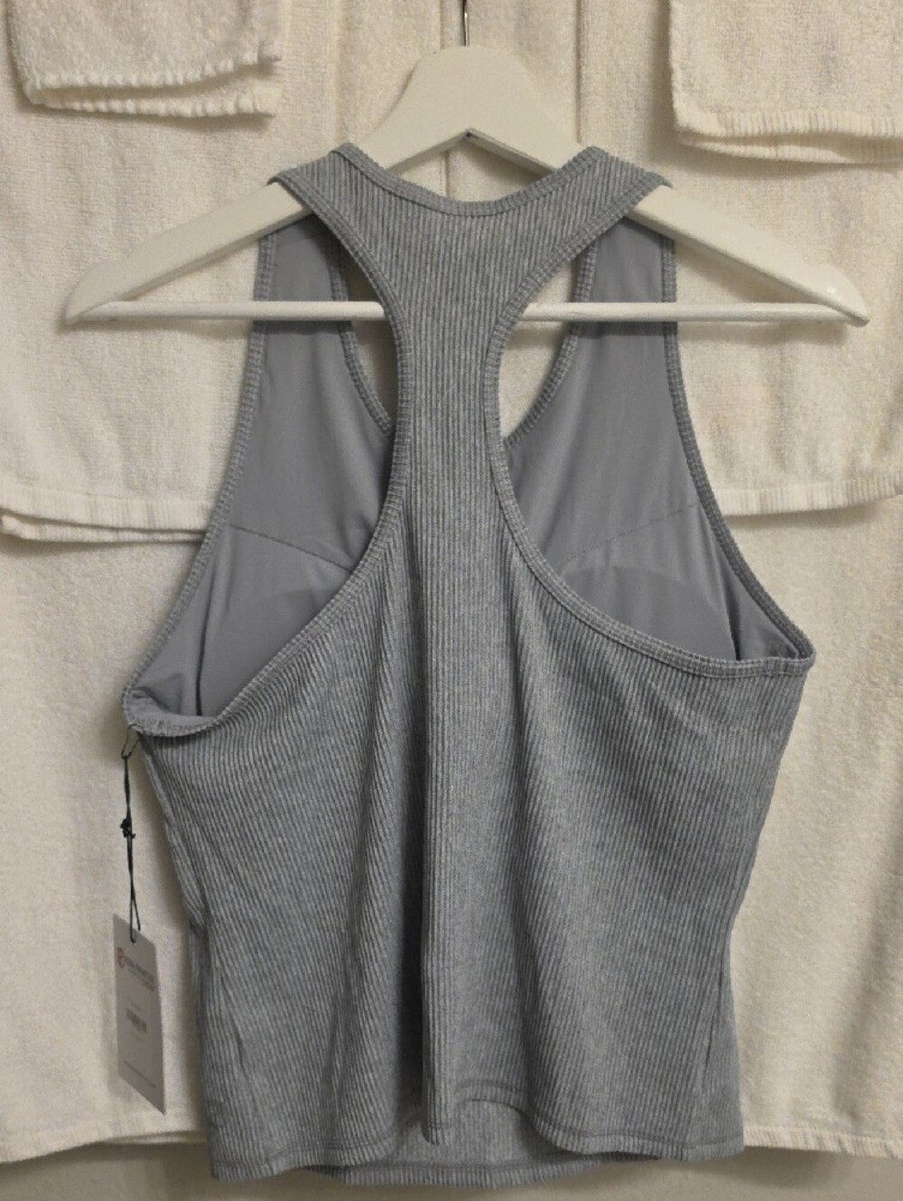 Born Primitive Light Gray Ribbed Racerback Tank - Picture 2 of 5